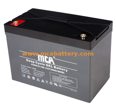 Deep Cycle 12V100AH Gel Battery for Off Grid System