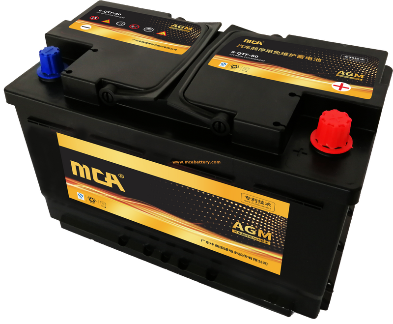 Low Discharge Rate 80ah Agm StartStop Battery for Vehicle from China